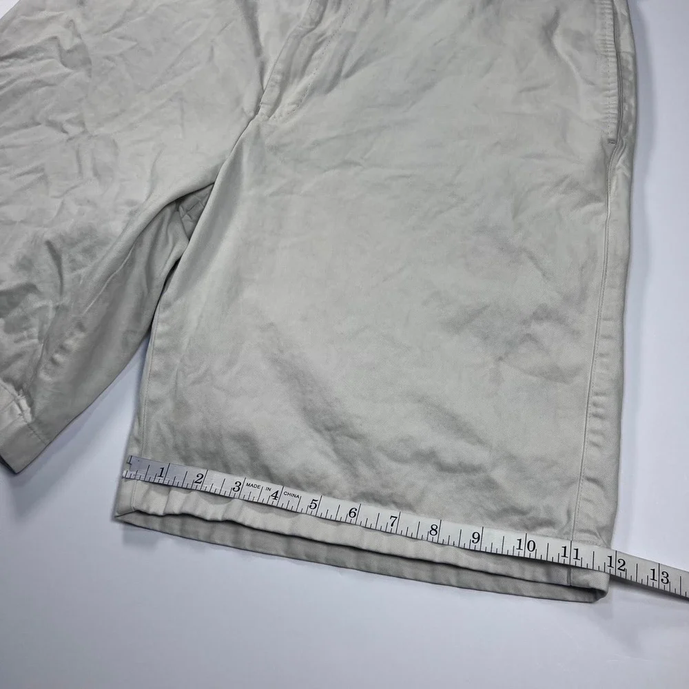 Peter Millar‎ Chino Shorts Mens 36 Stone Pima Cotton Flat Front Golf Casual